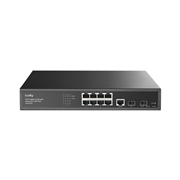 CUDY-77 | Comutador Gigabit de 8 portas com 2 ranhuras SFP