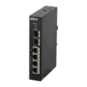 DAHUA-1344 | Switch PoE (máximo 120W) gestionable L2 de gama industrial con 3 puertos Fast Ethernet PoE + 1 puerto uplink Gigabit Eth