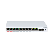 DAHUA-2024N | Dahua Manageable Switch (L2) with 12 Gigabit ports, 8 of them PoE