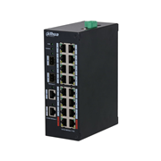 DAHUA-4257 | Switch PoE industrial de 16 puertos Gigabit