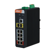 DAHUA-4385 | 10-port L2 industrial switch with 8 PoE ports
