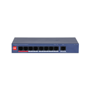 DAHUA-5205 | Switch PoE Gigabit Dahua Layer 2 manageable dans le cloud à 9 ports