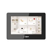 DAHUA-5254 | Monitor interior IP Dahua VTH5 en color negro de 7 pulgadas con pantalla táctil y PoE