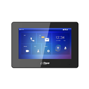 DAHUA-5257 | Monitor interior IP Dahua Pro negro con Wi-Fi y pantalla táctil TFT de 7 pulgadas