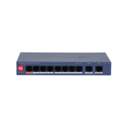 DAHUA-5535 | Switch PoE gestionado Dahua de 10 puertos con 8 PoE, 2 Gigabit y gestión cloud