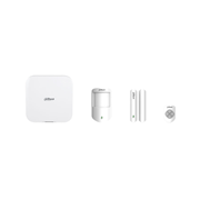 DAHUA-5580 | Kit de alarma vía radio Dahua 868 MHz con central 4G, detector PIR, contacto magnético y mando