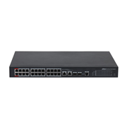 DAHUA-988N | Switch Dahua Gestionable (L2) de 24 puertos PoE 100Mbps + 2 puertos combo Gigabit