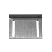 DEM-785 | Aluminum L-shaped angled Alarmtech mounting plate with holes
