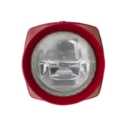 ESSER-13 | Sirena IQ8 Alarm color rojo con flash color rojo