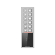 HIK-834 | Terminal de control de accesos Hikvision con lector de tarjetas M1, teclado, IP65 e IK08