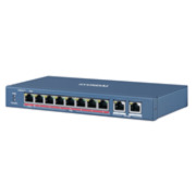 HYU-822 | Switch commercial non géré 1 port Hi-PoE 10 / 100M + 7 ports PoE 10 / 100M + 2 ports Uplink