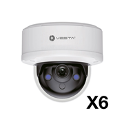 IPC-D14-E-PACK6 | Kit de 6 domos IP Dual Light Eco de 4MP para exterior