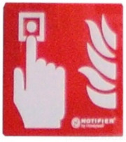 NOTIFIER-112 | Panel indicador de la ubicación del pulsador de alarma manual de plexiglas