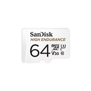 SANDISK-64 | Cartão microSDXC UHS-I SanDisk High Endurance de 64 GB para vídeo Full HD e 4K