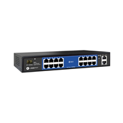 SW016 | Switch PoE gestito in cloud VESTA con 16 porte Gigabit