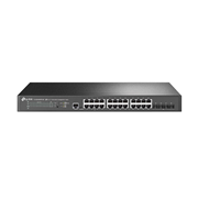 TPLINK-038 | Switch PoE L2+ de 24 portas 2,5G e 4 SFP+ 10 Gigabit Switch PoE L2+ de 24 portas 2,5G