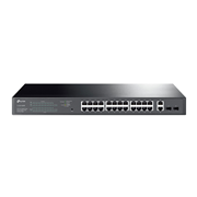 TPLINK-103 | Switch PoE+ Gigabit Easy Smart de 24 puertos y 2 ranuras SFP