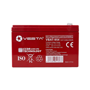 VBAT-954 | Batería AGM VRLA VESTA de 12 V y 12 Ah con CCDR para sistemas de incendio y seguridad