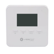 VESTA-189 | Zigbee smart thermostat. 4 button design for easy use. Works with any ZigBee connected home system. Simple and intuitive programming interface. Remote connectivity enables easy remote management from PCs, smartphones, and tablets. Applications may include the control of gas / oil boiler systems, electric heating, and zoning systems with or without dampers. Temperature Conversion Calculator for Fahrenheit and Celsius. + 5 ° C ~ + 30 ° C set point range in 0.1 ° C increments for heating and cooling systems. Indoor Air Quality Support - Easy integration for humidification, dehumidification and ventilation. Temperature alerts will activate if the temperature changes by ± 2 ° C. Compatible with 24V heating and cooling systems. Works with single-stage or multi-stage heating and cooling systems