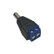 VESTA-485 | VESTA male DC power connector with terminal block for low voltage wiring