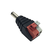 VESTA-491 | VESTA male DC power connector with push terminal for CCTV installations