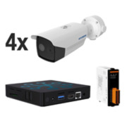 VIM-DUAL-KIT2 | Kit de Vaelsys dual compuesto por: 1x servidor de vídeo para instalaciones básicas SAM-4485, 4x cámaras bullet térmica + visible Thermal-Line HYU-746, 1x Módulo USB de 6 entradas/salidas de relé SAM-4147.