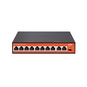 WITEK-0005N | 8 PoE + 2 Uplink switches PoE não geríveis