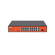 WITEK-0007N | Switch PoE de 16 puertos + combo SFP Gigabit