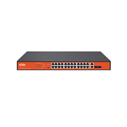 WITEK-0008N | Switch PoE de 24 puertos + 2 combo SFP Gigabit