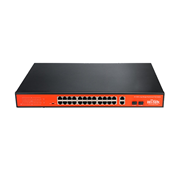 WITEK-0053 | Switch PoE no gestionable de 24 PoE + 1 RJ45 Gigabit + 1 combo Gigabit 