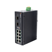 WITEK-0107N | Commutateur PoE L2 gérable avec 8 PoE+ Gigabit et 2 SFP 2.5G