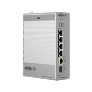WITEK-0183 | Wi-Tek Gigabit managed PoE switch with 4 PoE++ ports and RJ45/SFP uplinks for DIN rail