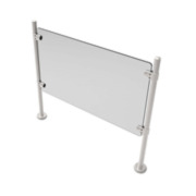 ZK-227 | Pasamanos de acero inoxidable para limitar acceso en entradas con mobiliario de acceso