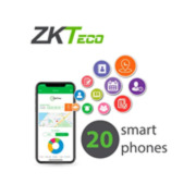 ZK-245 | Licencia ZKTeco BioTime APP-P20 para activar App Biotime Software de asistencia en 20 Smartphones de manera permanente