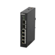 DAHUA-1076 | Industrial managed Switch L2+  3x Fast Ethernet PoE + 1x uplink Gigabit Ethernet PoE + 2x 1000 Base-X SFP