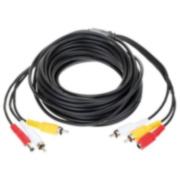DEM-1052 | Extensão cabo coaxial para sinais de vídeo, áudio e alimentação