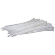 DEM-783 | Saco de 100 fitas de nylon brancas com proteção UV 3,6x180mm