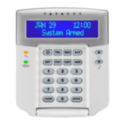 PAR-6N | Teclado con pantalla azul LCD de 32 caracteres con switch anti tamper + 1 entrada de zona