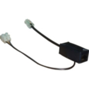 SAM-1045 | Set de dos convertidores inyectores de señal de alimentación 12V CC en cable UTP para cámaras IP