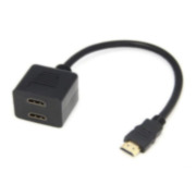 SAM-3894 | Splitter de 1 entrada HDMI macho a 2 salidas HDMI hembra