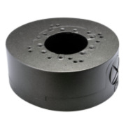 SAM-4361 | Base de montaje y conexiones gris oscuro para cámaras y domos con lente fija, tamaño reducido 