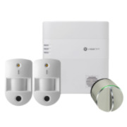 VESTA-120 | Kit VESTA composed by: 1x IP Ethernet Panel + 4G VESTA-047 security (HSGW-G8-4G-F1-ZW) of 160 zones via radio, Grade 2; 2x PIRCAM detectors via radio VESTA-008 (VST-862-F1) with Grade 2 ; 1X smart electronic lock for apartments SALTO-001 (D0ZE2); 1 cilinder adapter EU SALTO-005 (DCSLAE)