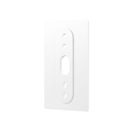 ALARM-24 | Wall mounting plate for Alarm.com video doorbell. Screws and anchors are included. The plate is designed to cover existing holes or missing paint due to previously installed doorbells