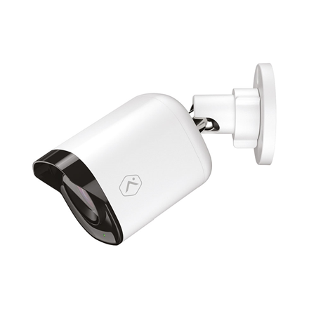 ALARM-27 | 4MP Alarm.com IP Camera with IR 30m outdoor lighting. 1 / 2.7 ”CMOS of 4MP. Resolution up to 4MP. 0 lux IR On. 3.2 ~ 9.8mm (116 ° ~ 34 °) motorized lens. Remote optics management. Image adjustment. Video analysis with object detection. Cloud recording. Allows SD card recording. Degree of protection IP66. 12V DC. Supports PoE