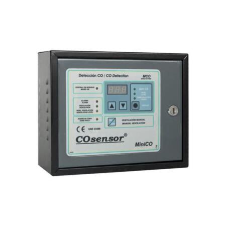 COFEM-37 | COsensore centrale convenzionale MiniCO per la rilevazione del monossido di carbonio con 1 zona e 10 rivelatori. Certificato UNE 23300.