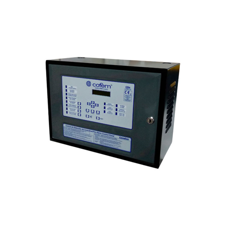 COFEM-62 | Cofem London conventional fire detection control panel. 4 detection zones. Expandable up to 128 zones/relays. Supports up to 32 elements per zone. Certified according to EN 54-2 and 54-4, and CE marked