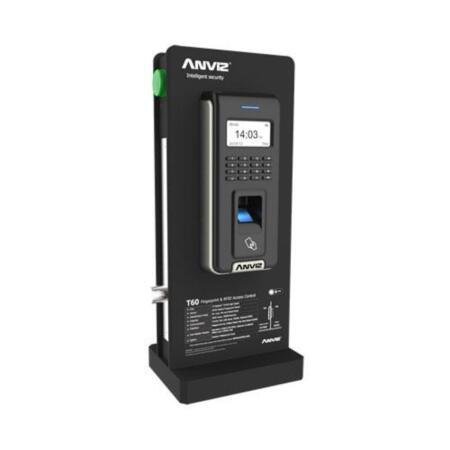 CONAC-646 | Typical RFID and fingerprint access control system kit with anti-passback function. The T60 terminal works as a host reader and the T5S-ID works as a slave reader. T60 functions such as voice prompt, USB device, group and time zone, programmed doorbell, doorbell, tamper alarm, door open sensor make this system powerful and useful