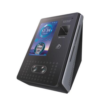 CONAC-825 | Terminal de reconocimiento facial y de huellas dactilares UBio-X Pro Lite de ViRDI. Pantalla TFT color táctil de 5". Lector de tarjeta inteligente 13,56MHz y RF EM 125KHz. Hasta 500.000 usuarios. Hasta 200.000 plantillas de huella. Hasta 35000 plantillas faciales. Registro de hasta 10 millones de eventos. Registro de hasta 20.000 imágenes.