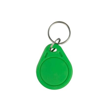 CONAC-833 | Radio frequency proximity keychain (Tag). Green color. Passive RFID. Low frequency 125 KHz. Lightweight and portable. Maximum security