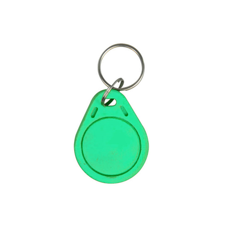 CONAC-835 | Radio frequency proximity keychain (Tag). Green color. Passive MIFARE. Frequency 13.56 MHz. Lightweight and portable. Maximum security